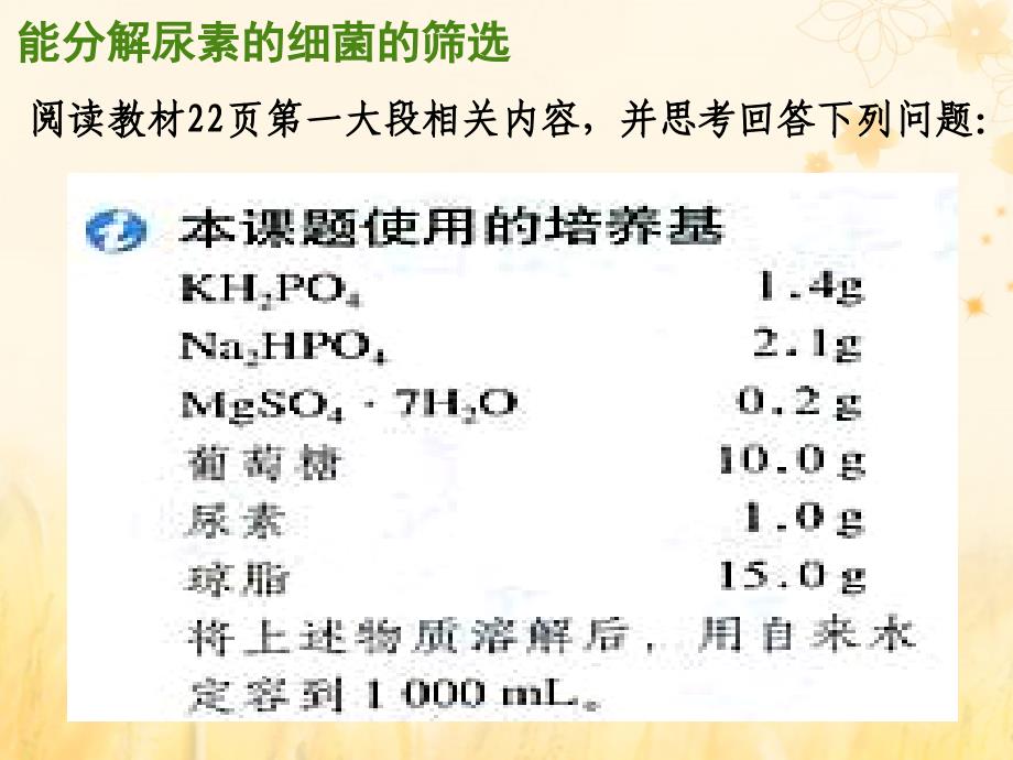 2 土壤中分解尿素的细菌的分离与计数课件 新人教版选修1_第4页