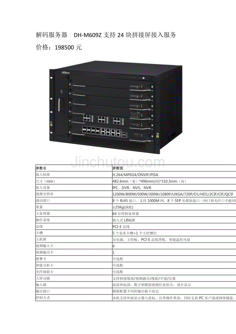 解码服务器DH-M60