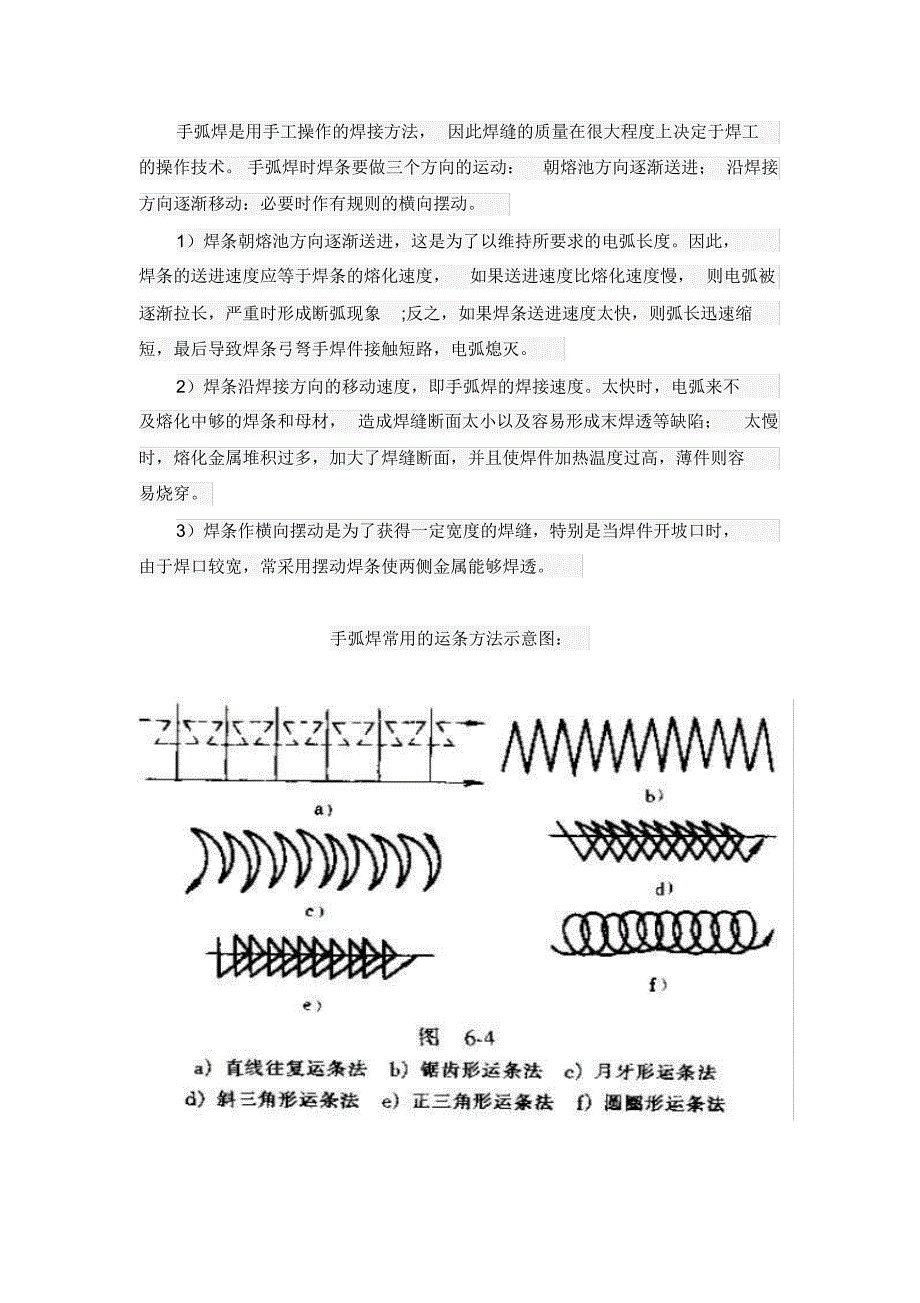 电焊技术基本手法图