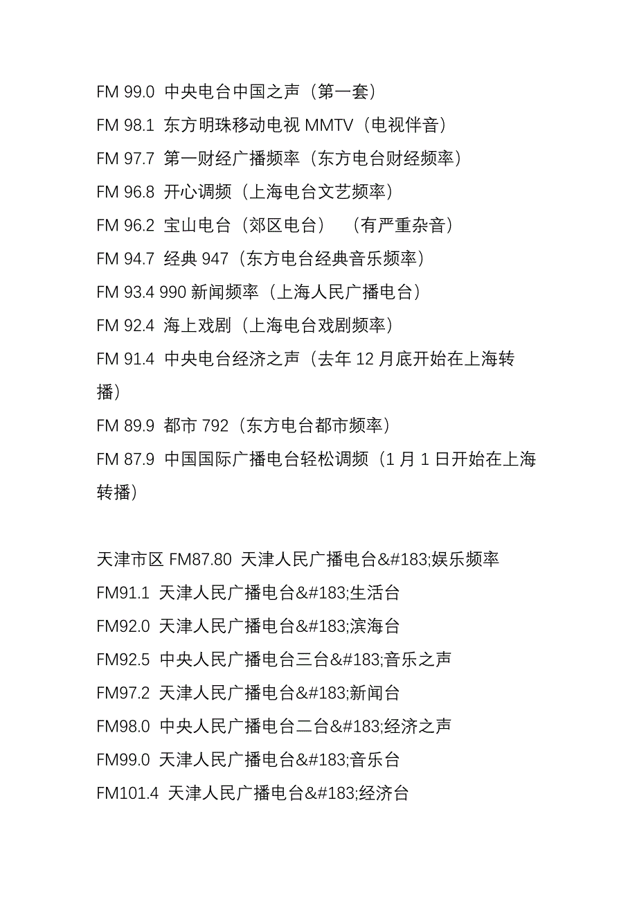 财经广播电台频率(财经广播频道fm多少)